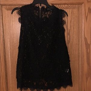Black lace top